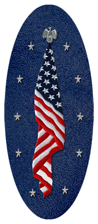 Flag at Rest Shimmer Blue